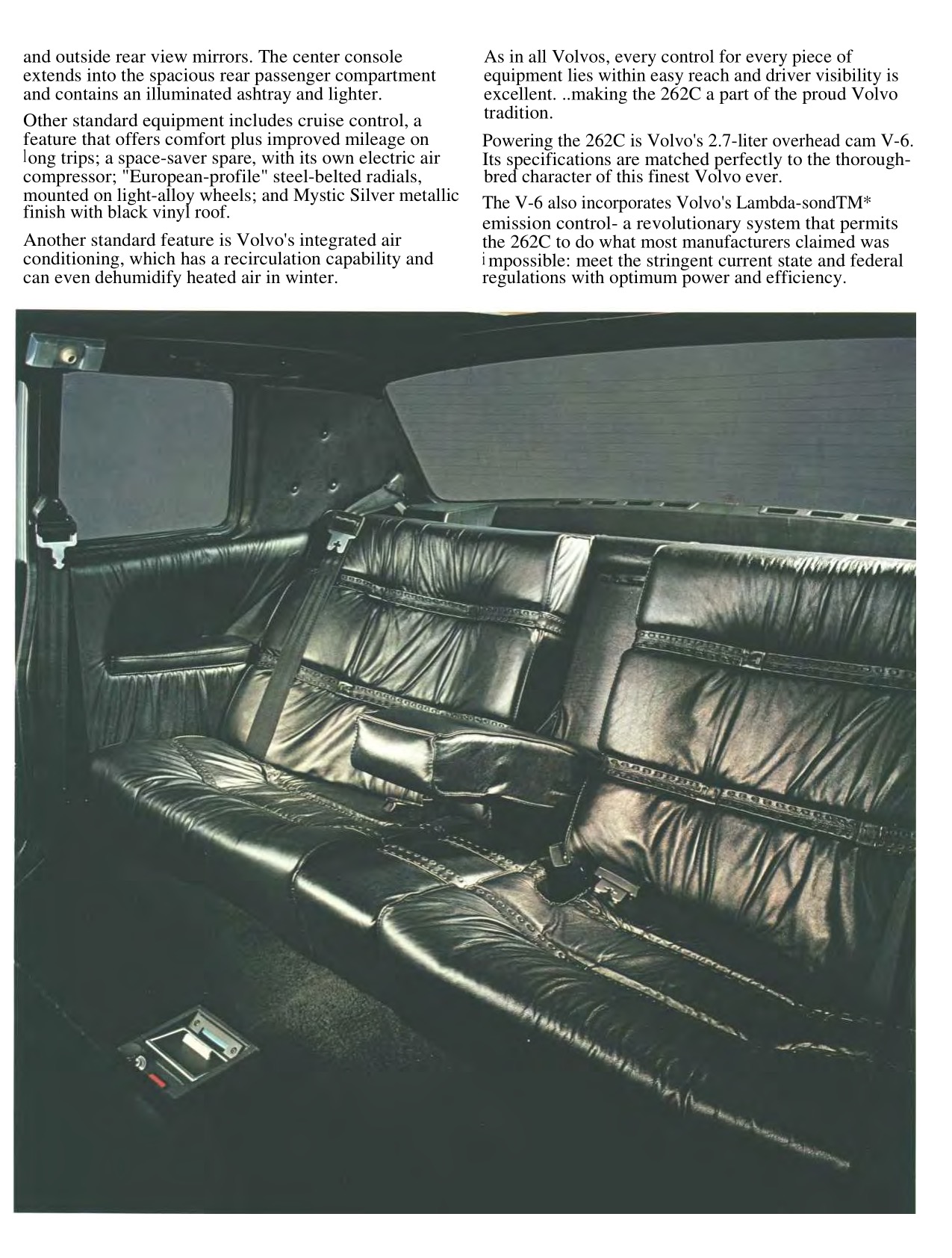 1978 Volvo 262C Brochure Page 3